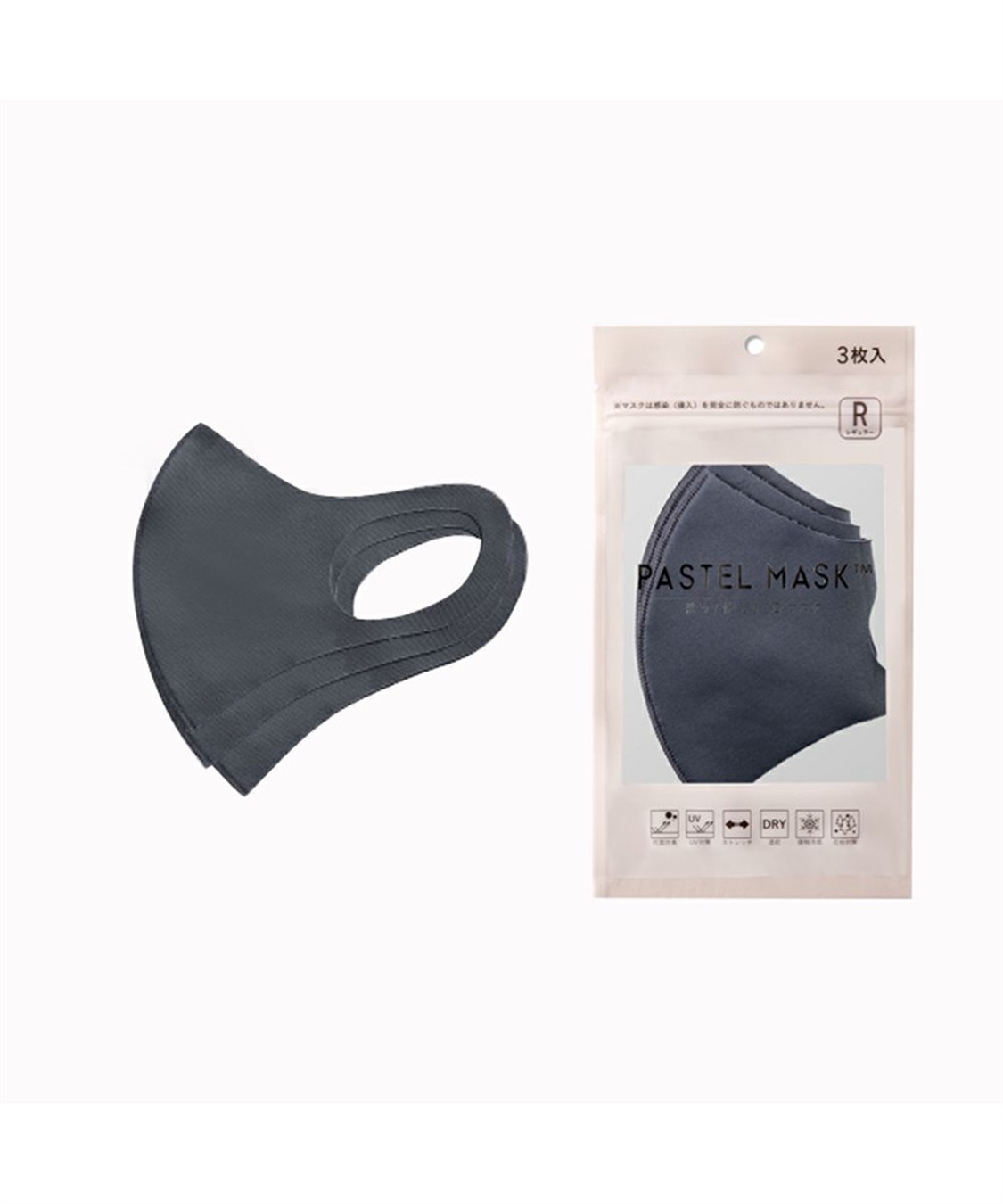 PASTEL MASK PASTEL MASK パステルマスク　3枚入り　接触冷感　UV対策　ストレッチ　洗って使える3Ｄマスク_variation_4