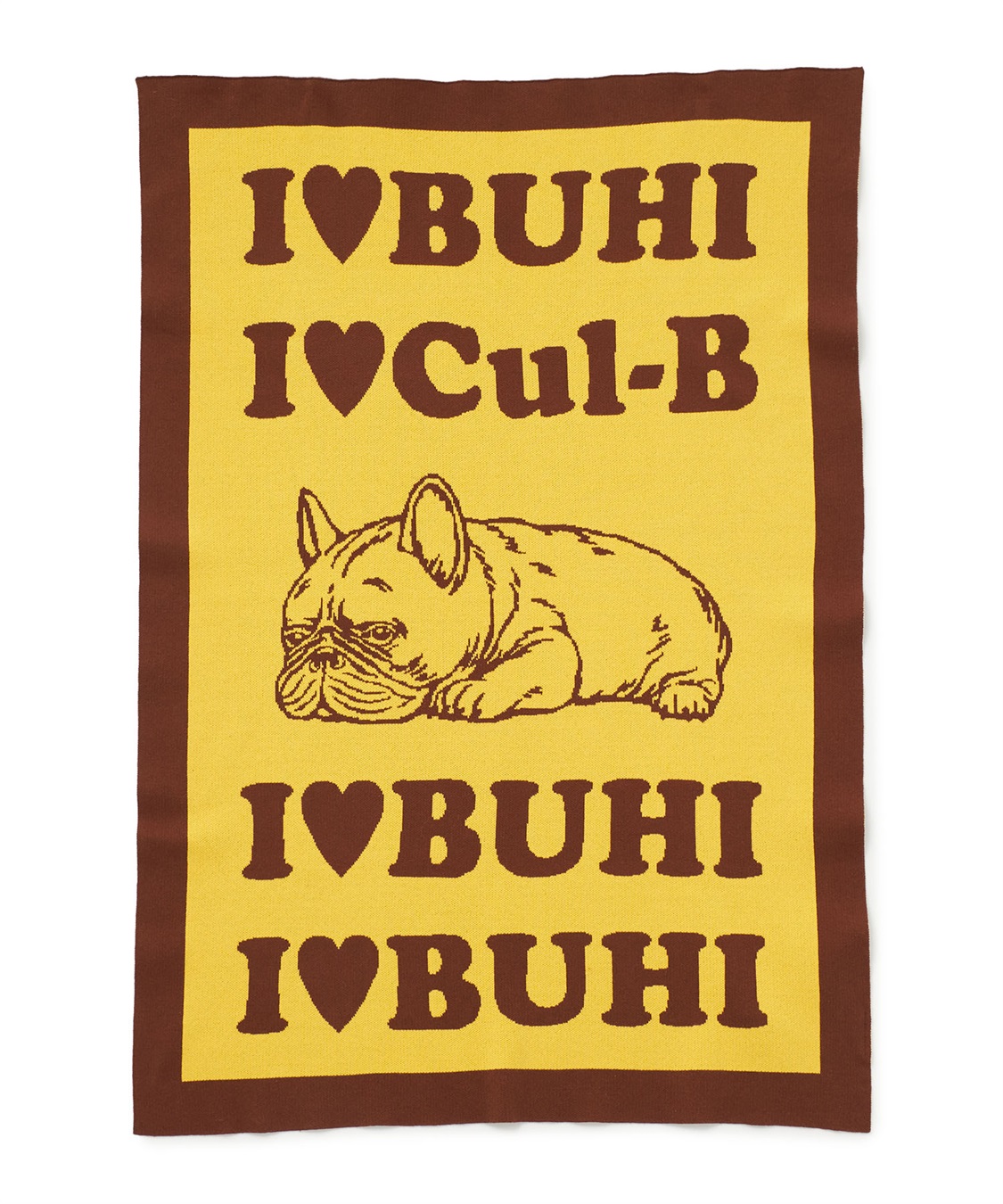Cul-B 【for dogs】I LOVE BUHI Knit blanket　Cul-B/キューブ/愛犬服_variation_3