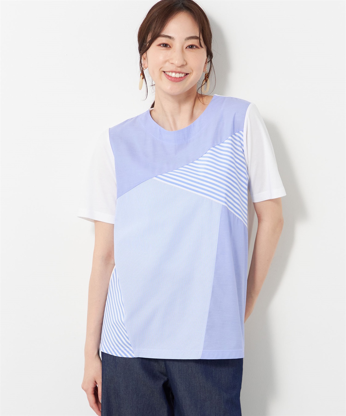 DECOY パッチワークTシャツ_variation_1