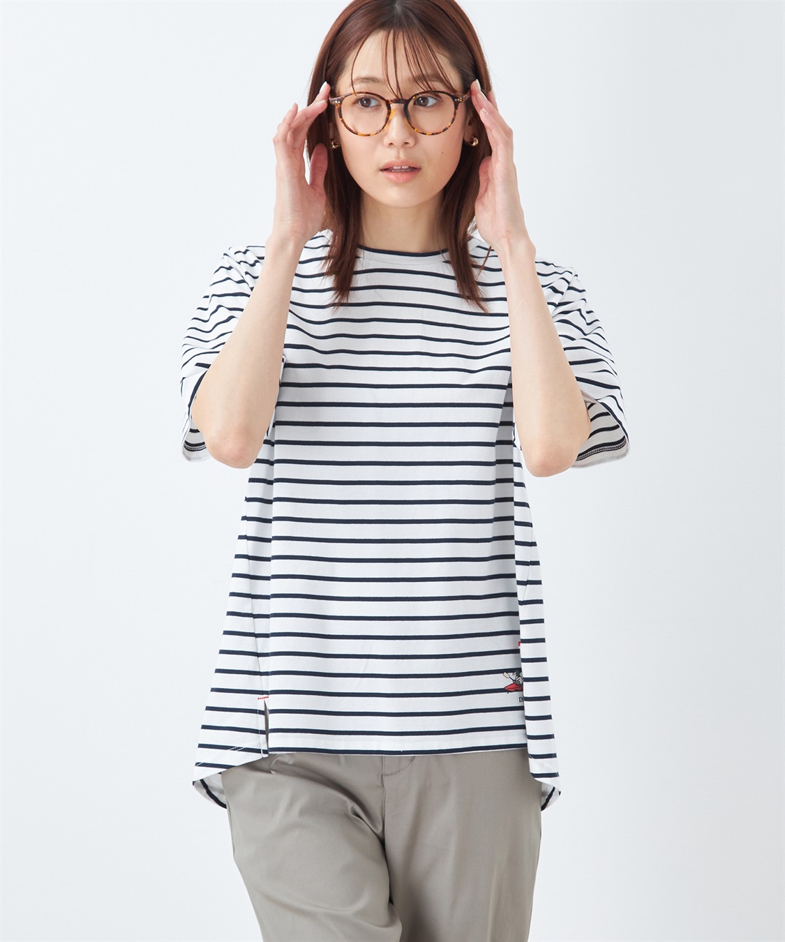 DECOY コイくんボーダーTシャツ_variation_1