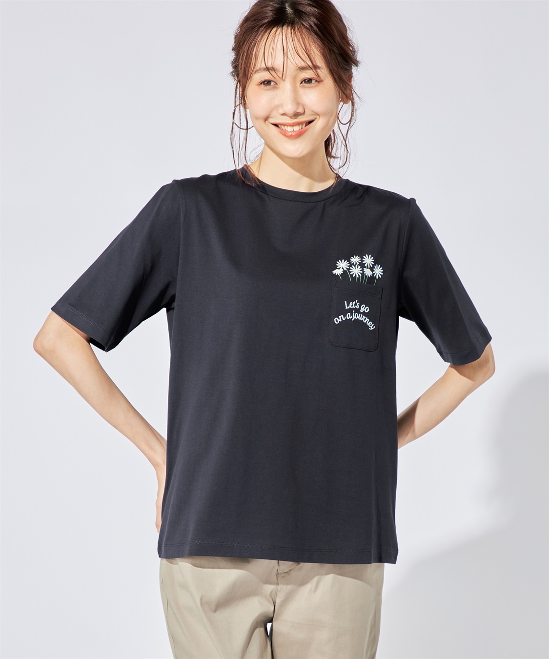DECOY 【冷感】【汗じみ防止】ひやさらポケットプリントTシャツ_variation_3