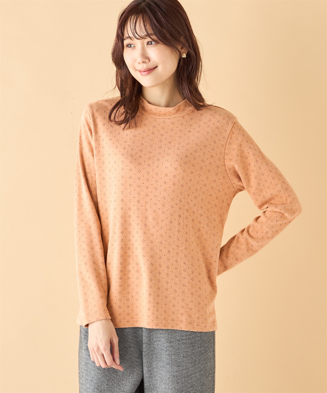 DECOY シアバタージャガードハイネックプルオーバー_main