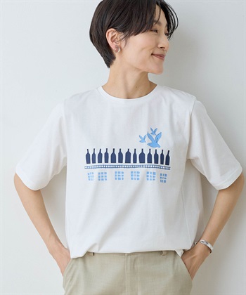 DECOY 【ひやさら】【UVカット】【友桝飲料コラボ】ロゴプリントTシャツ_variationthumb_1