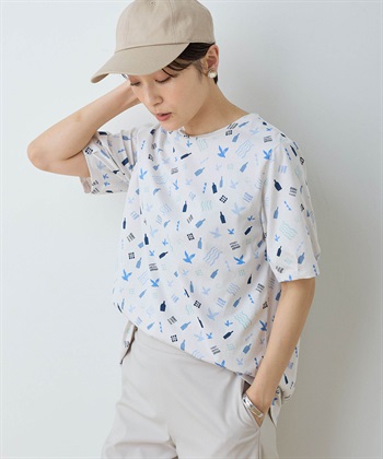 DECOY 【ひやさら】【UVカット】【友桝飲料コラボ】プリントチュニックTシャツ_variationthumb_1