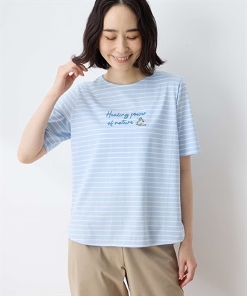 DECOY 【ひやさら】【UVカット】chiyoコイ君ボーダーTシャツ_variationthumb_2