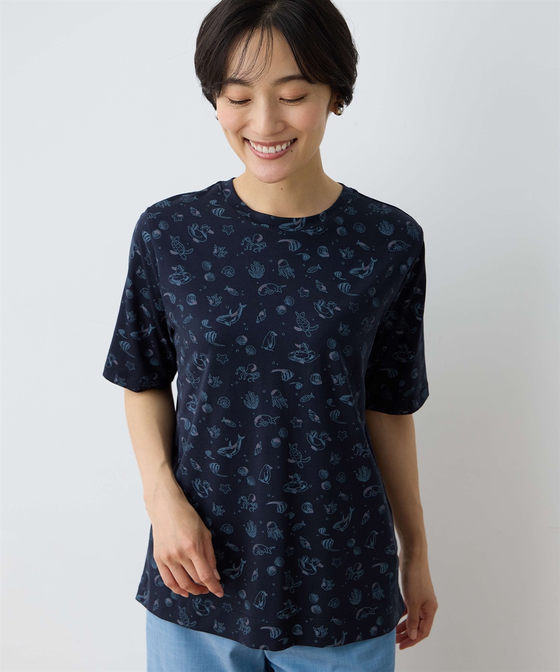 DECOY 【ひやさら】【UVカット】chiyoコイ君総プリントTシャツ_variation_3