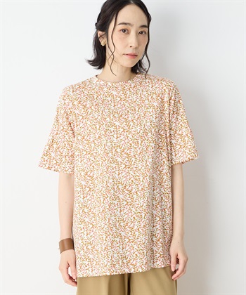 DECOY 【冷感】【UVカット】ひやさらコットンプレミアム袖ギャザーチュニックTシャツ_variationthumb_1