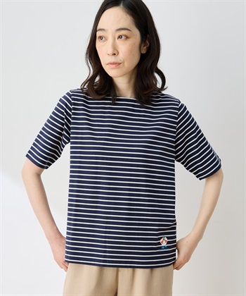 DECOY 【ひやさらコットン トムさんコラボ】コイくんプリントボーダーTシャツ【綿100％・接触冷感・UVカット】_variationthumb_3