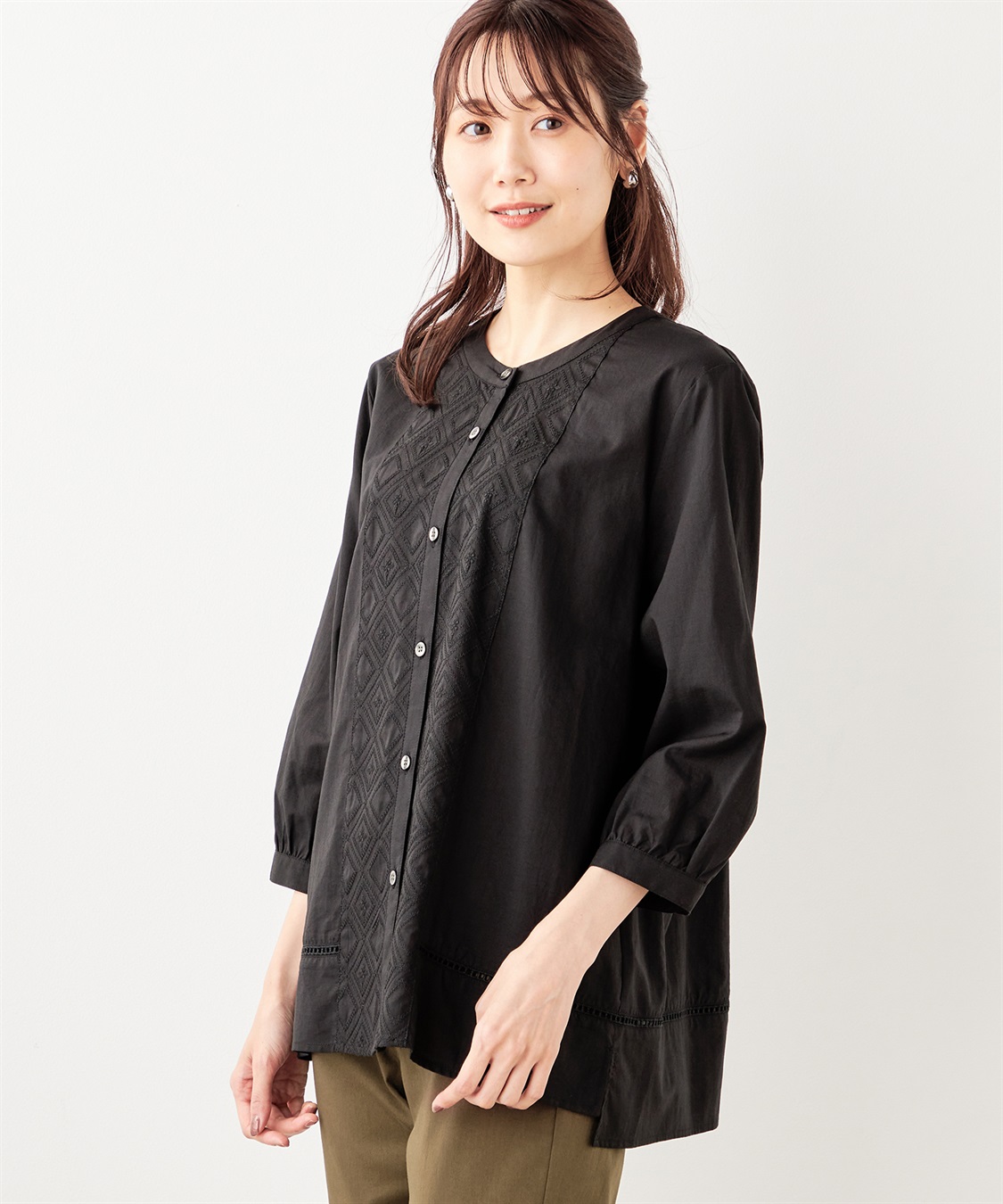 DECOY 刺しゅうブラウス_variation_1