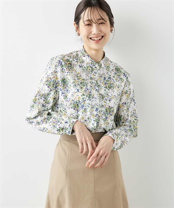 DECOY 花柄スキッパーブラウス_variationthumb_1