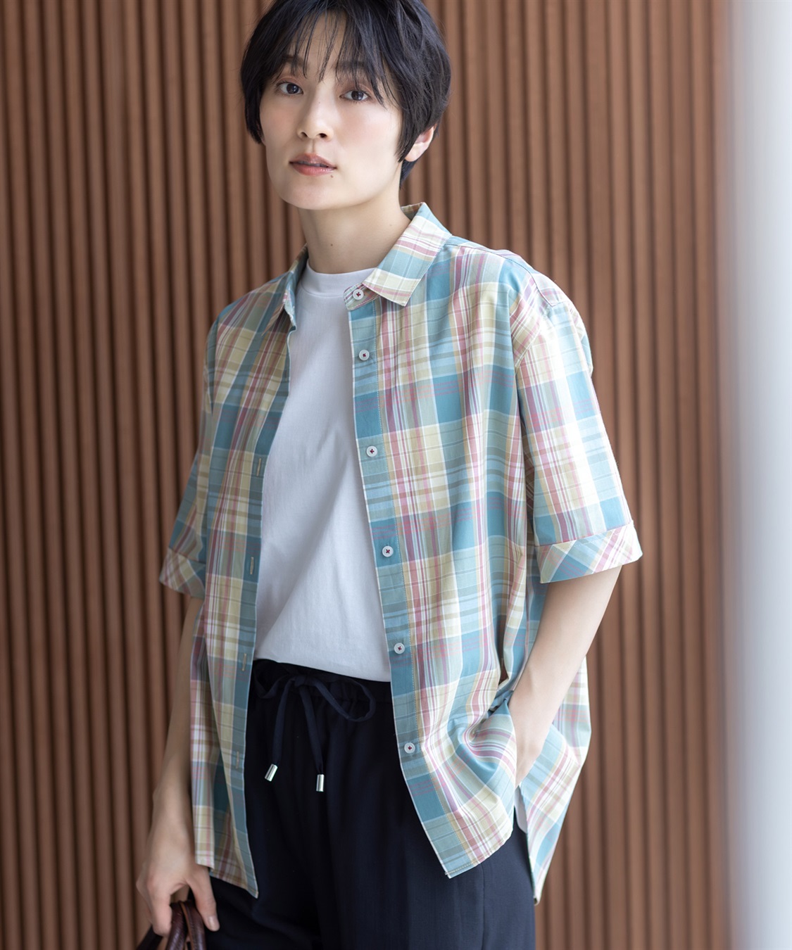 DECOY オーガニックコットンチュニックブラウス_main