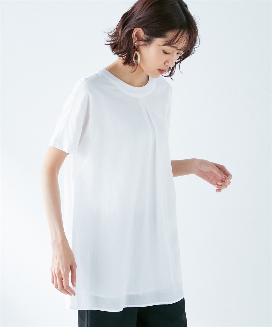 DECOY 刺しゅう切り替えチュニック_variation_1