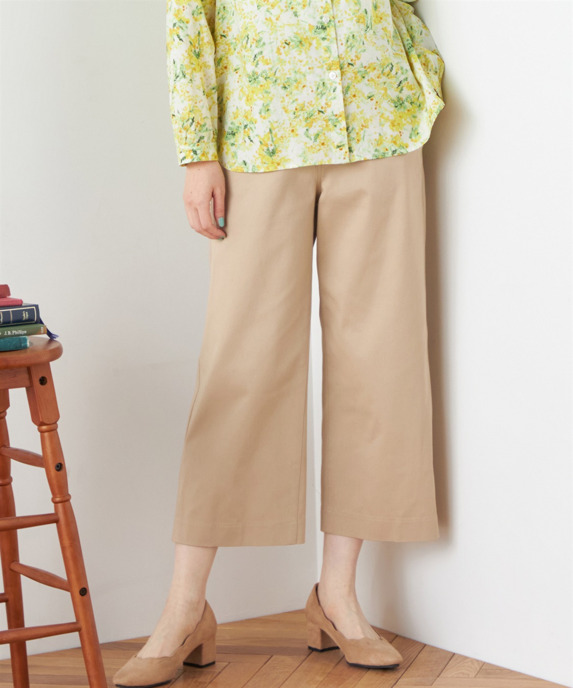 DECOY ストレッチワイドパンツ_main