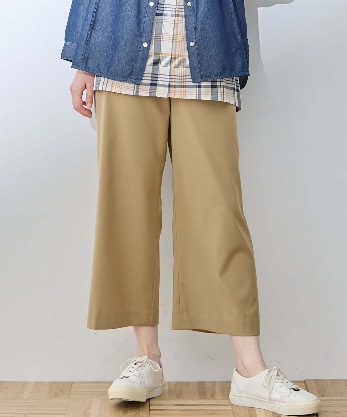 DECOY ストレッチワイドパンツ_main