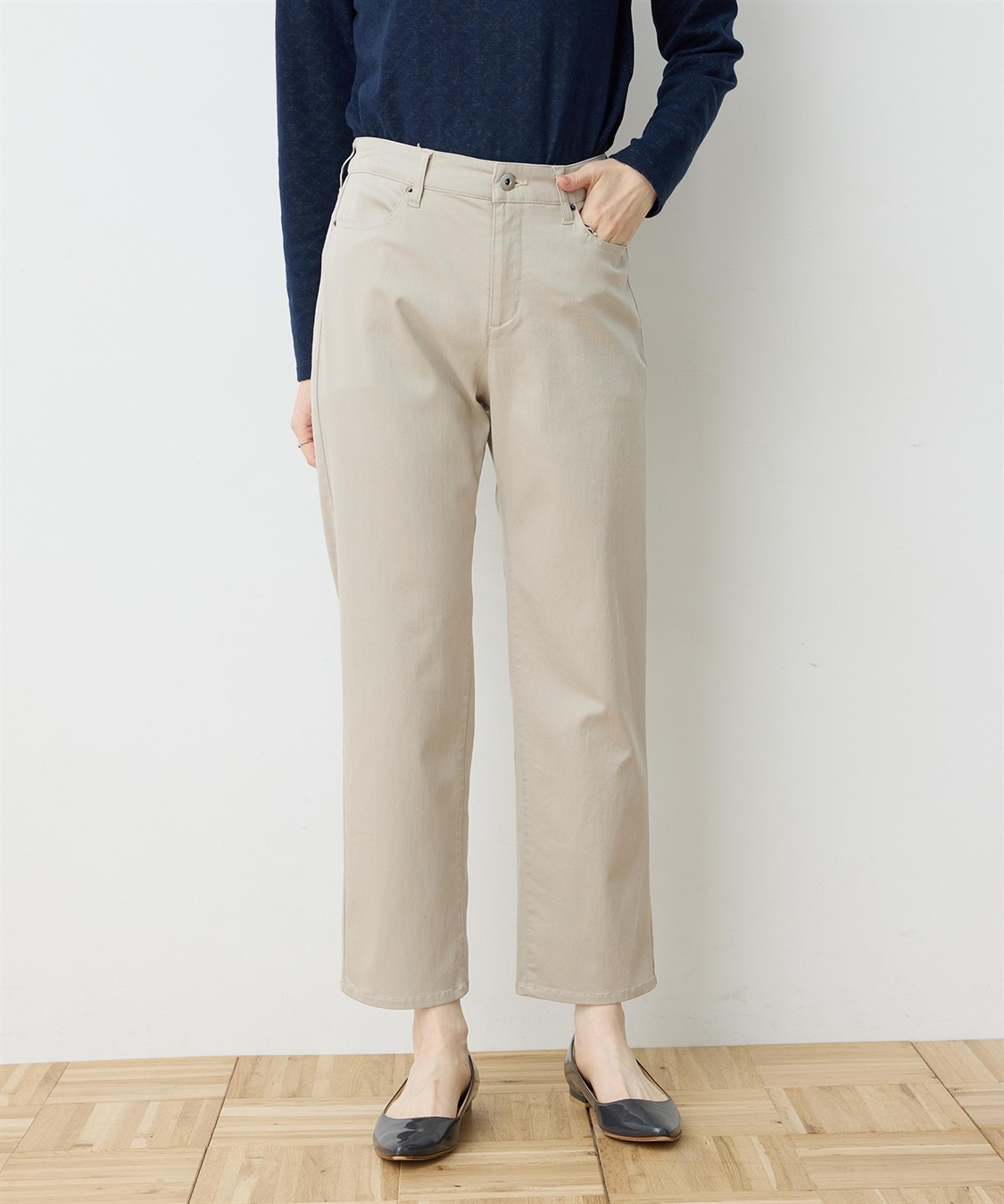 DECOY ストレッチストレートパンツ【接触冷感】_variation_2