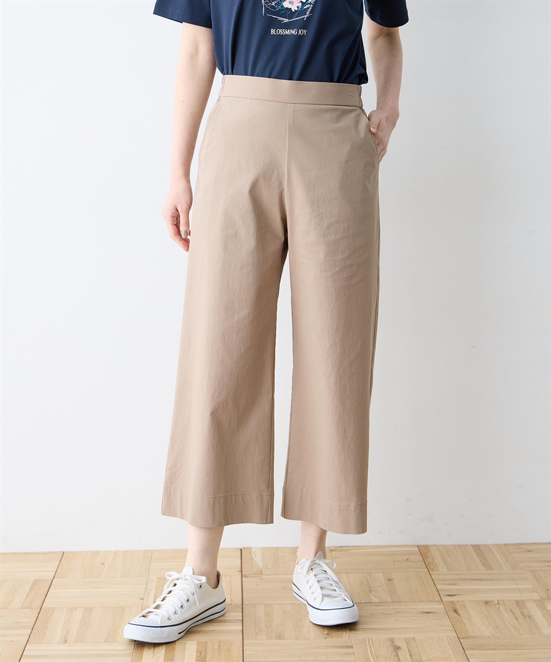 DECOY ストレッチワイドパンツ【接触冷感・ウォッシャブル・後ろウエストゴム】_variation_4