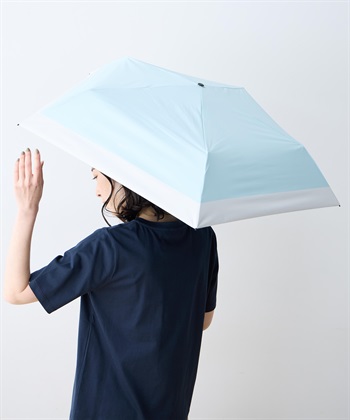 無地折り畳み傘【晴雨兼用】【UVカット】【遮熱】【軽量】(グリーン-フリー)