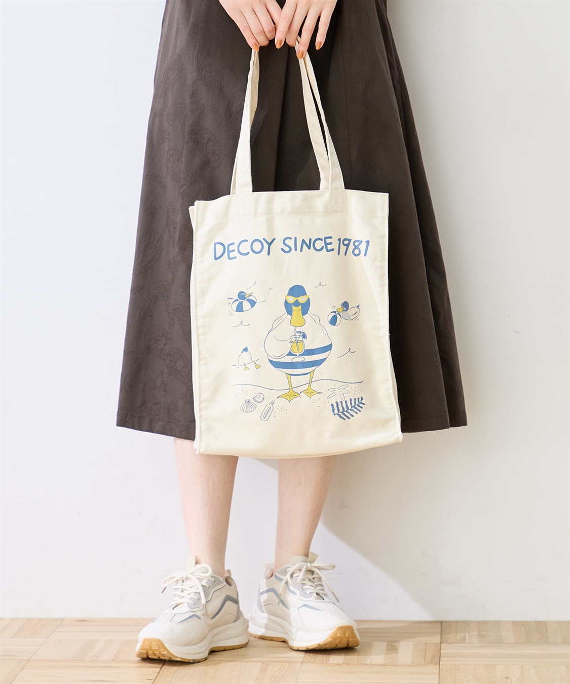 DECOY 【トムさんコラボ】コイくんプリントマチ付きキャンバストートバッグ_variation_1