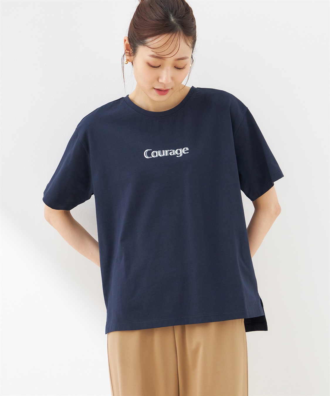 Petit Honfleur ロゴプリントTシャツ_variation_3