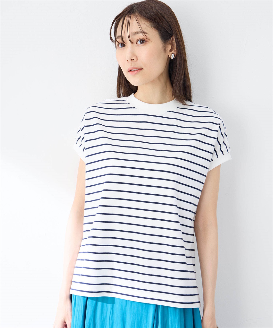 Petit Honfleur 【UVカット】【接触冷感】ボーダーTシャツ_variation_1