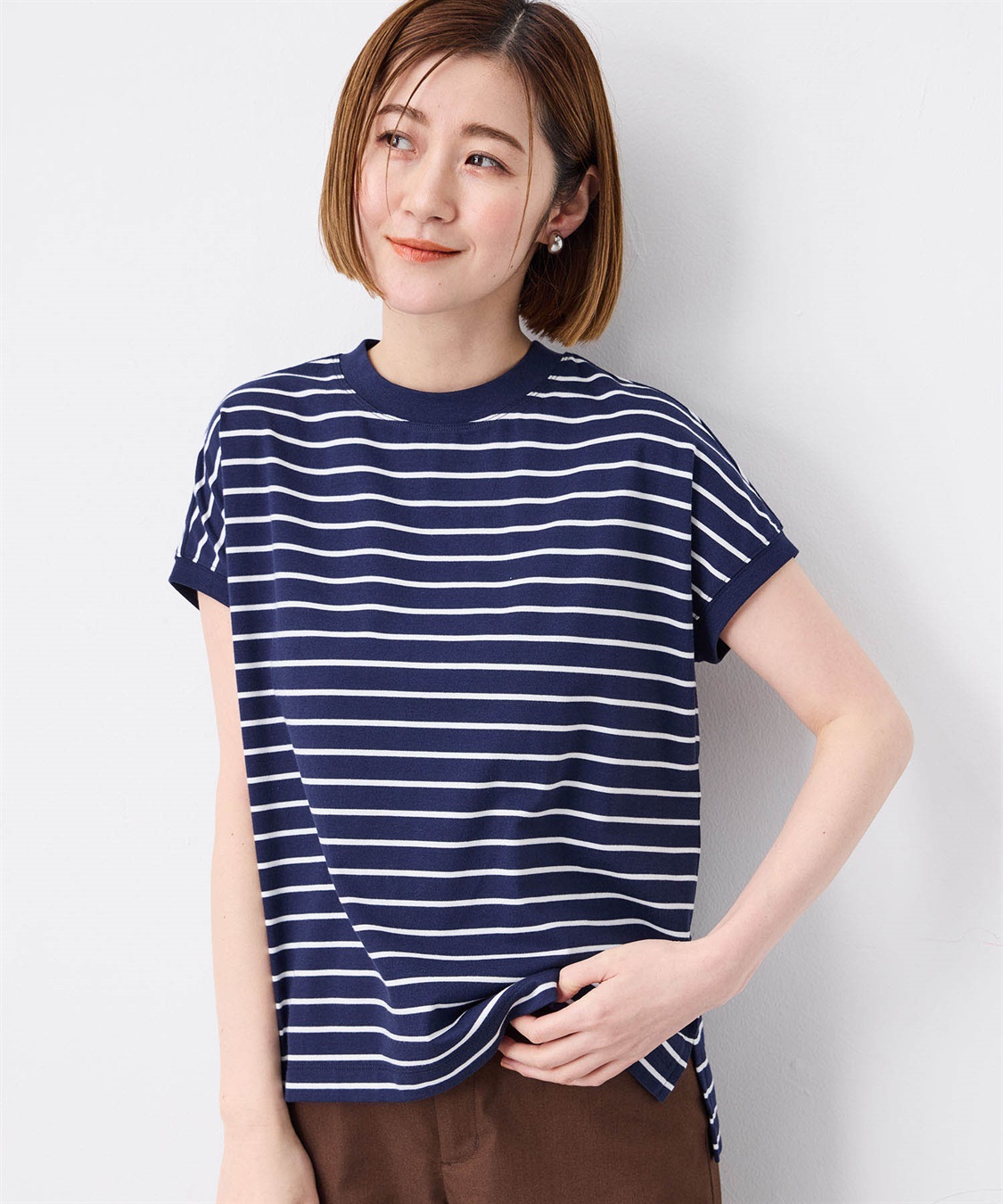 Petit Honfleur 【UVカット】【接触冷感】ボーダーTシャツ_variation_3