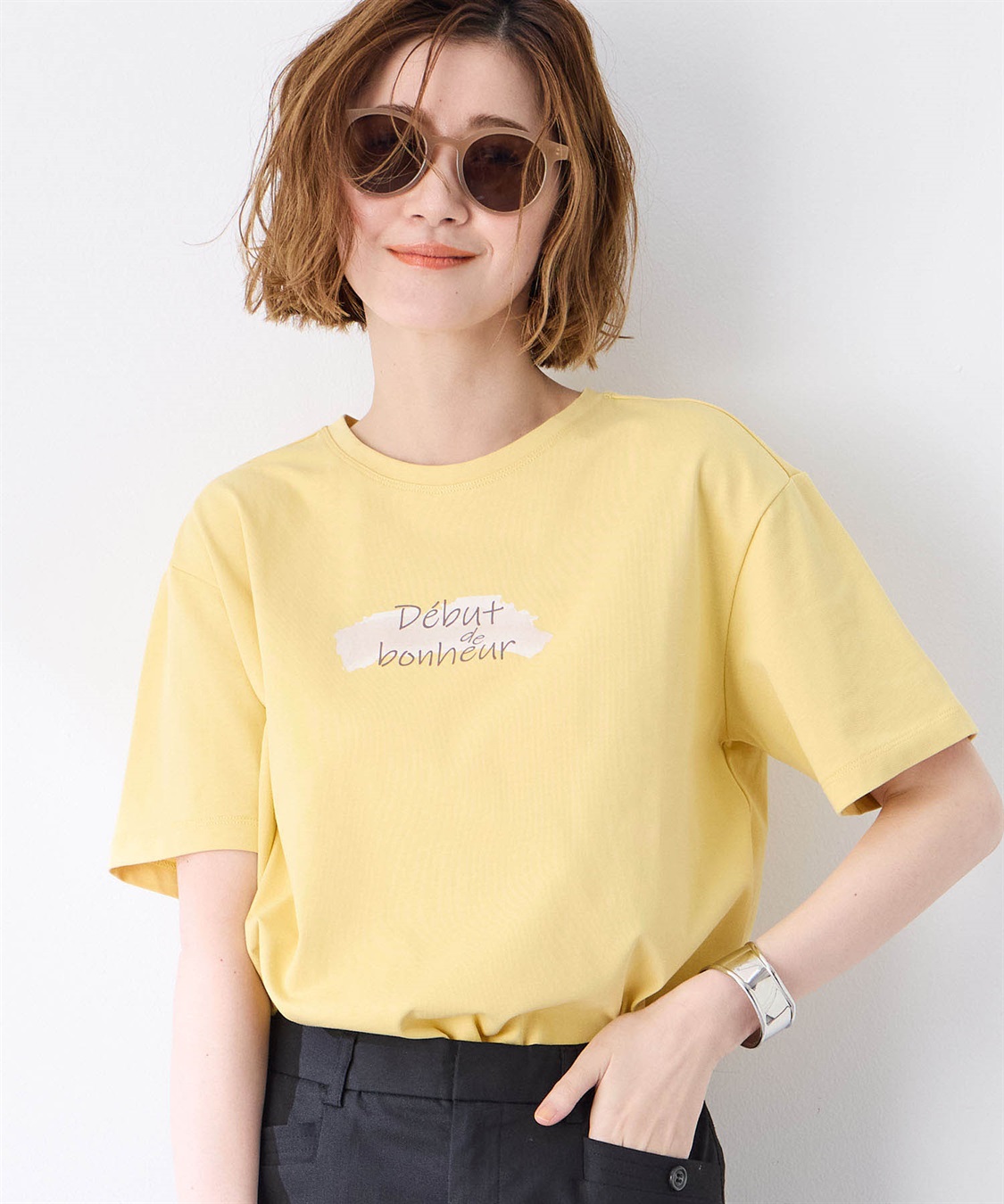 Petit Honfleur 【UVカット】【接触冷感】ロゴTシャツ_main