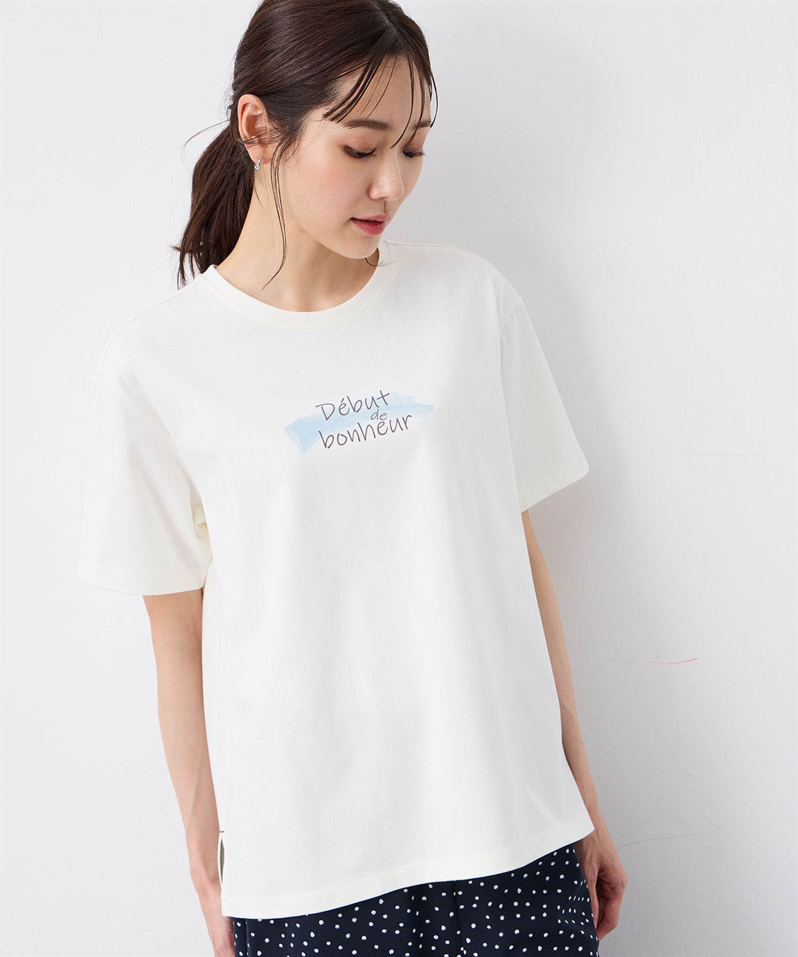 Petit Honfleur 【UVカット】【接触冷感】ロゴTシャツ_variation_1