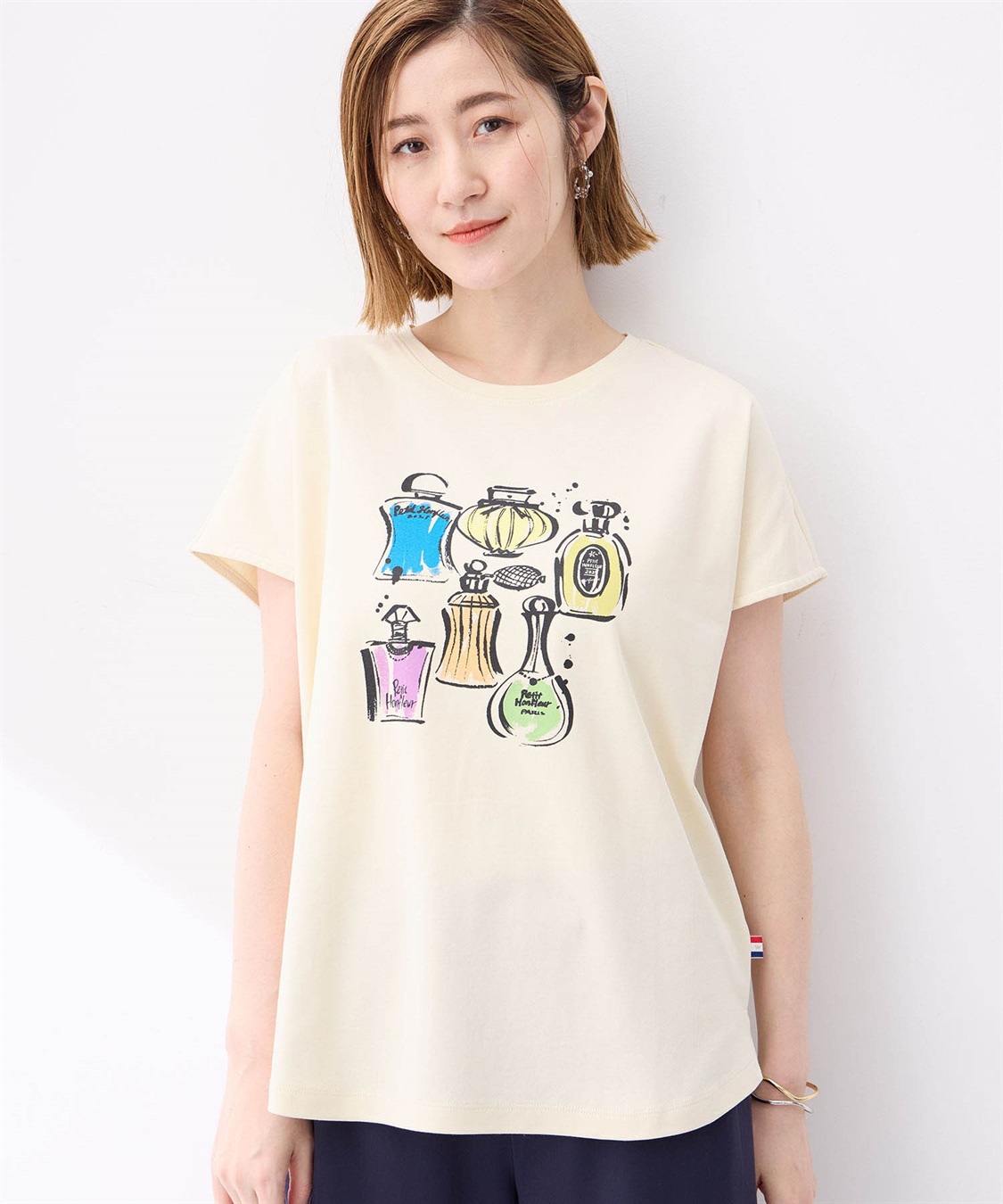 Petit Honfleur 【冷感】プリントTシャツ香水ボトル_main