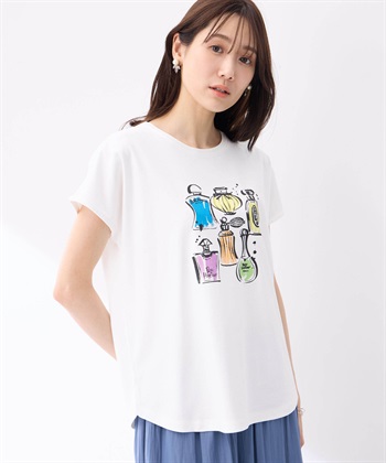 Petit Honfleur 【冷感】プリントTシャツ香水ボトル_variationthumb_1