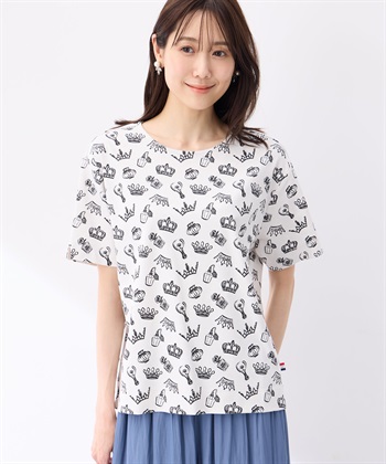 Petit Honfleur 【冷感】プリントTシャツ全面ロゴ_variationthumb_2