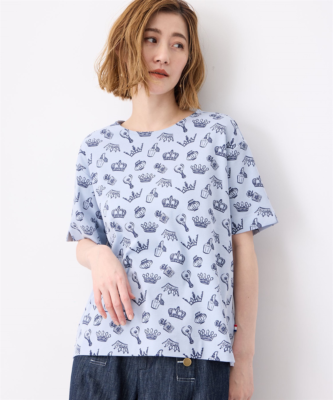 Petit Honfleur 【冷感】プリントTシャツ全面ロゴ_variation_3