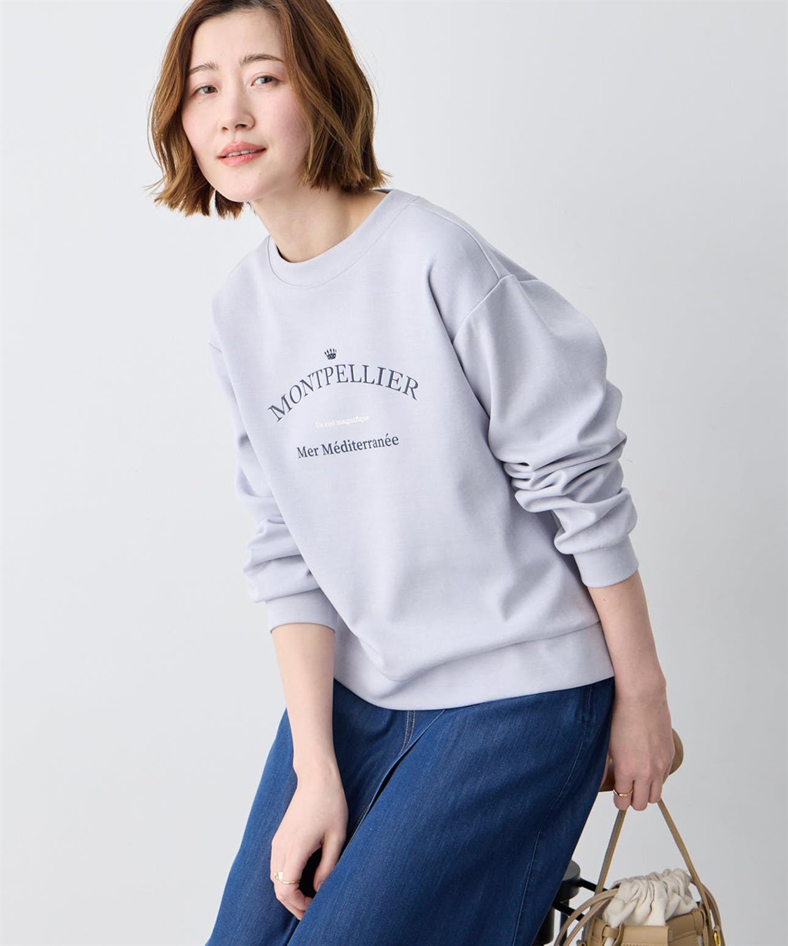 Petit Honfleur カレッジロゴプルオーバー_main