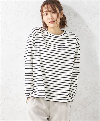 Petit Honfleur ボーダー長袖Tシャツ_variationthumb_1