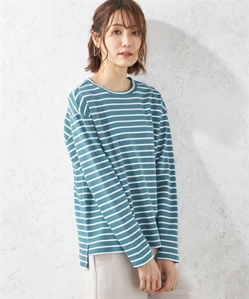 Petit Honfleur ボーダー長袖Tシャツ_variationthumb_3