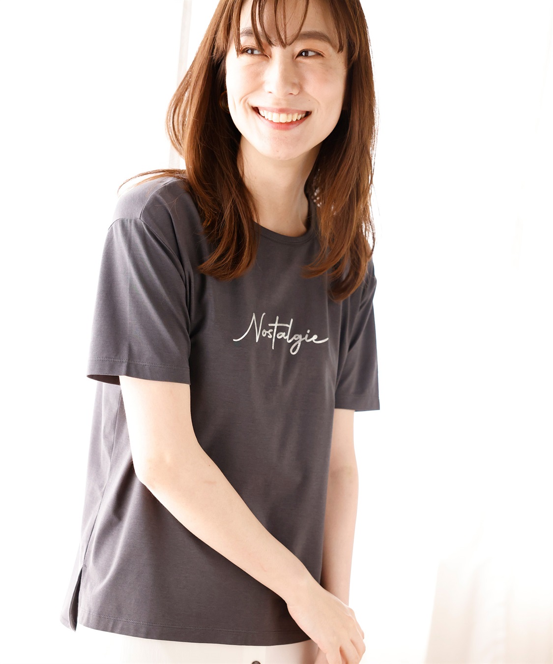 Petit Honfleur 【接触冷感】ロゴプリントTシャツ_main