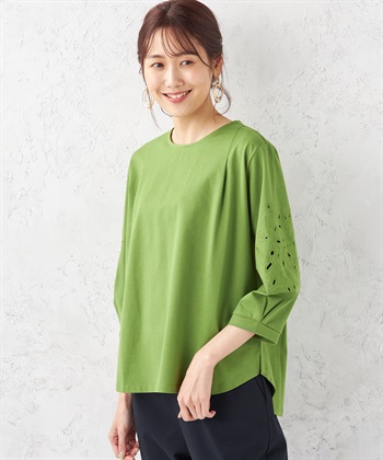 Petit Honfleur カットワーク刺繍スリーブプルオーバー_variationthumb_2