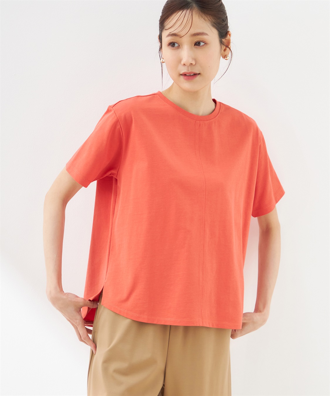 Petit Honfleur 【冷感・UVカット】ラウンドヘムTシャツ_variation_4