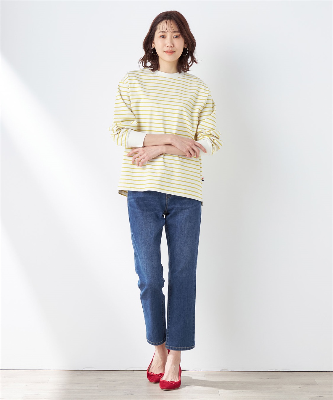 Petit Honfleur ストレートデニムパンツ_main