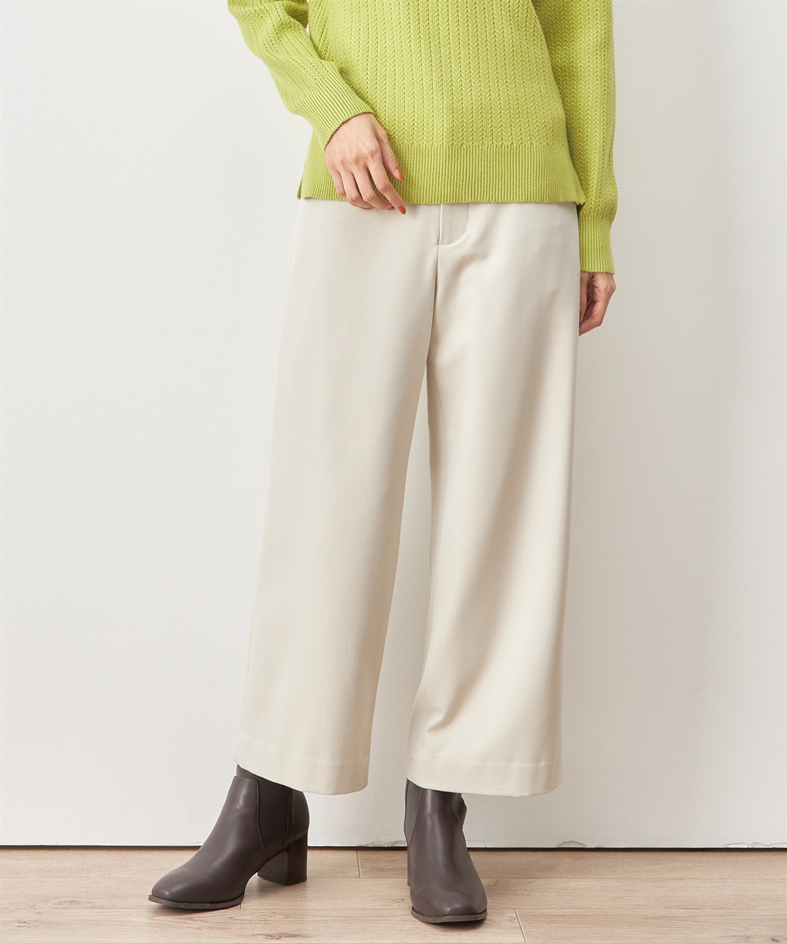 Petit Honfleur 起毛ワイドパンツ_main