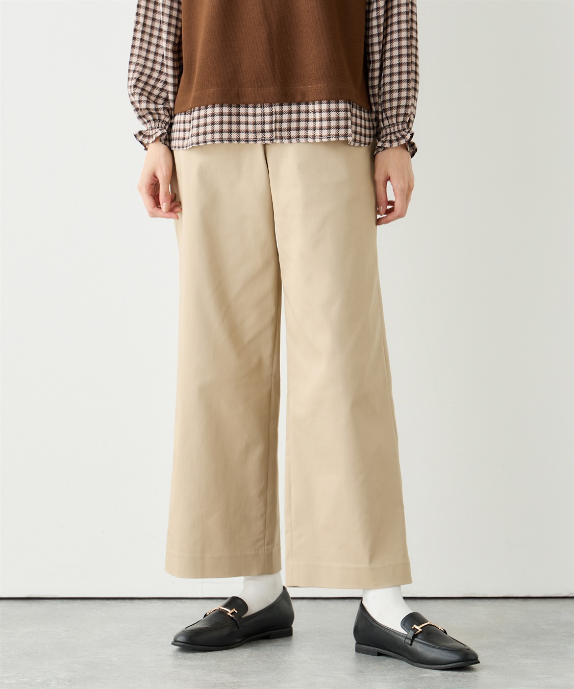 Petit Honfleur コットンサテンパンツ_main