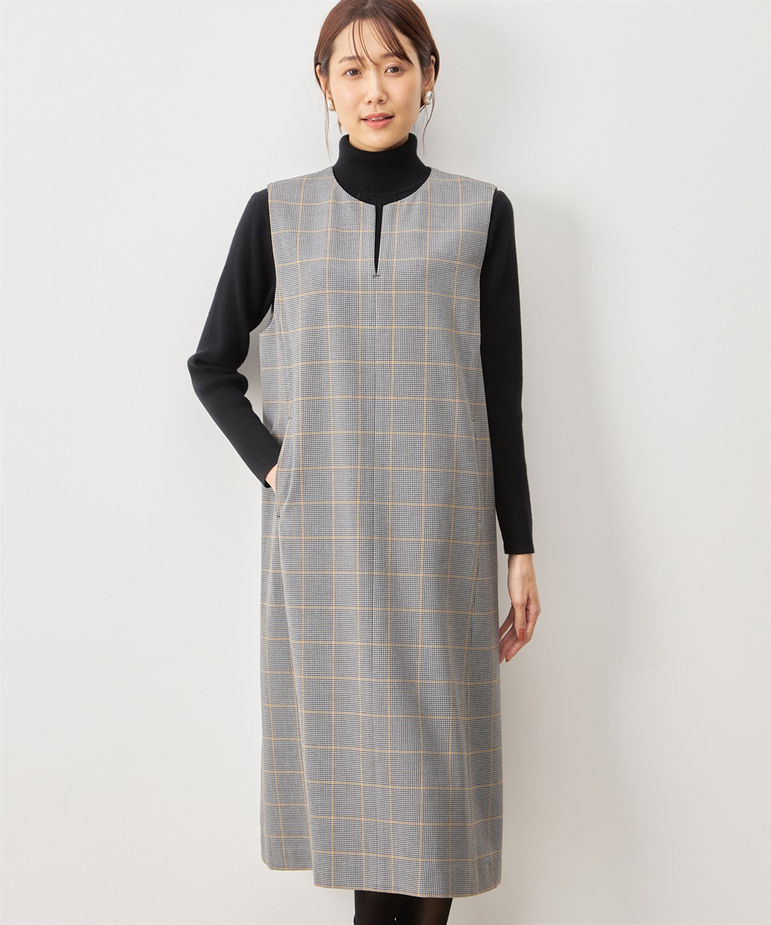 Petit Honfleur キーネックジャンパースカート_main