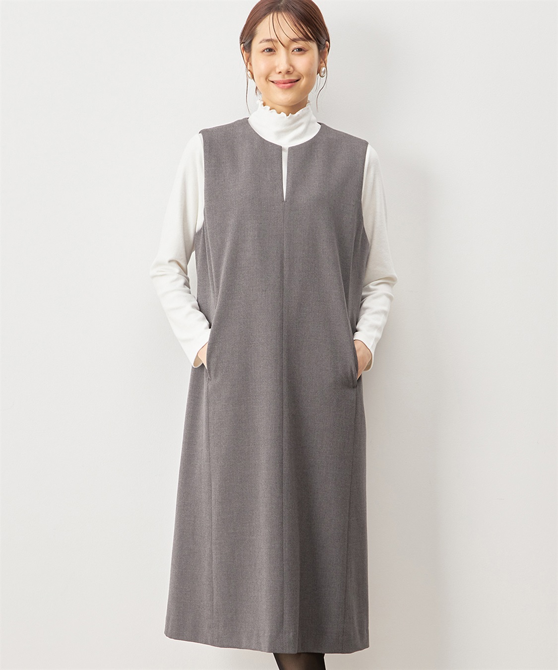 Petit Honfleur キーネックジャンパースカート_variation_1