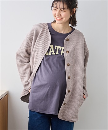 Rosemadame キルトママコート(マタニティ&amp;授乳服）授乳口付き 授乳楽々 妊婦服 産前・産後対応_variationthumb_2