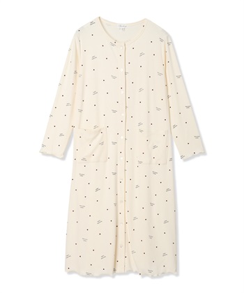 Rosemadame ストレッチリブ　ロゴハートネグリジェ/ ワンピースパジャマ(産前・産後対応 マタニティ＆授乳服 ルームウェア)_variationthumb_1