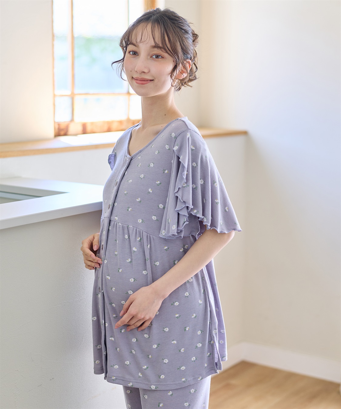 Rosemadame ストレッチリブ小花柄パジャマ_variation_3