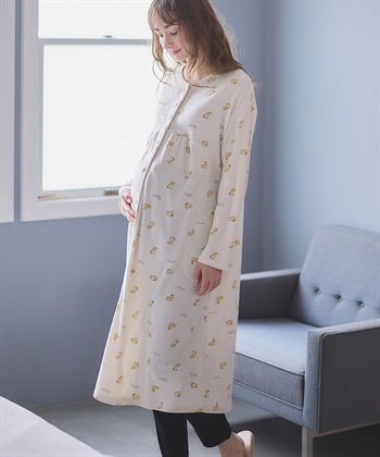 Rosemadame 【セット】ふわふわスムースウサギ柄2WAYパジャマ(産前・産後対応 マタニティ＆授乳服 ルームウェア)_variationthumb_1