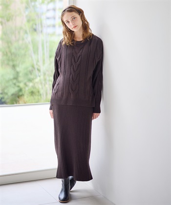 Rosemadame ニットセットアップ風授乳らくらくマタニティワンピース（マタニティ/授乳服）授乳口付き 授乳楽々 妊婦服 産前・産後対応_variationthumb_3