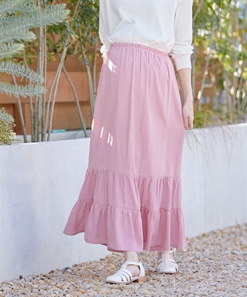 Rosemadame 産後も使える  ティアードスカート（マタニティ/授乳服）授乳楽々 妊婦服 産前・産後対応_variationthumb_1