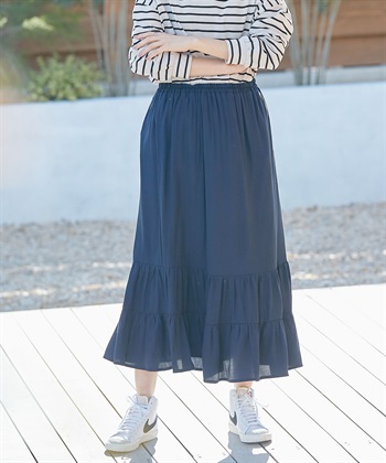 Rosemadame 産後も使える  ティアードスカート（マタニティ/授乳服）授乳楽々 妊婦服 産前・産後対応_variationthumb_3