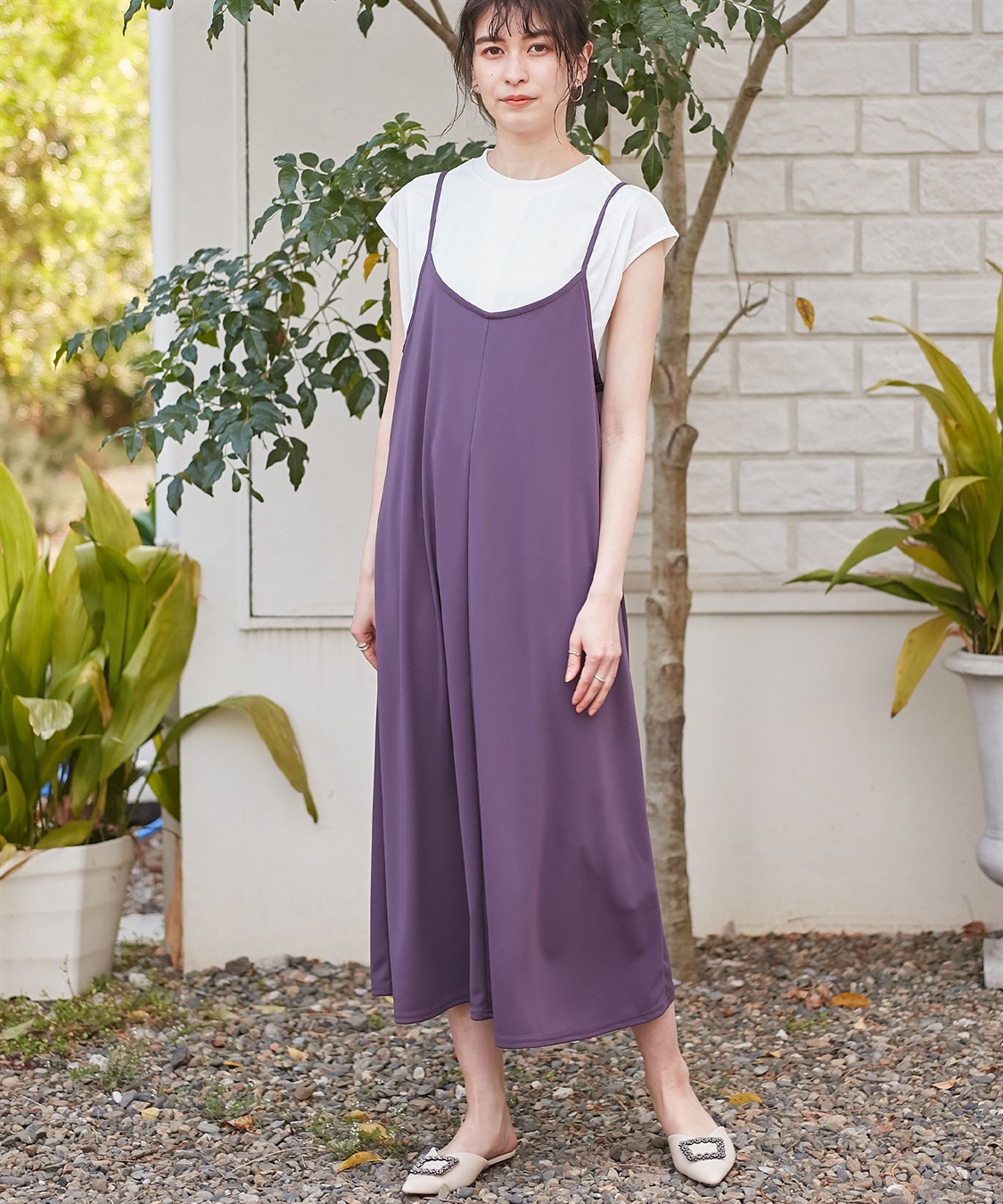 Rosemadame 【セット】汗染み防止加工トップス＆接触冷感キャミワンピ（マタニティ&amp;授乳服）_main